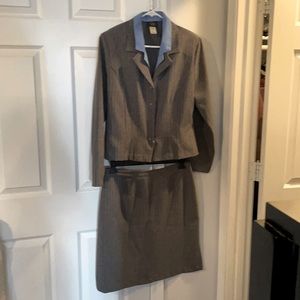 Skirt with suit jacket